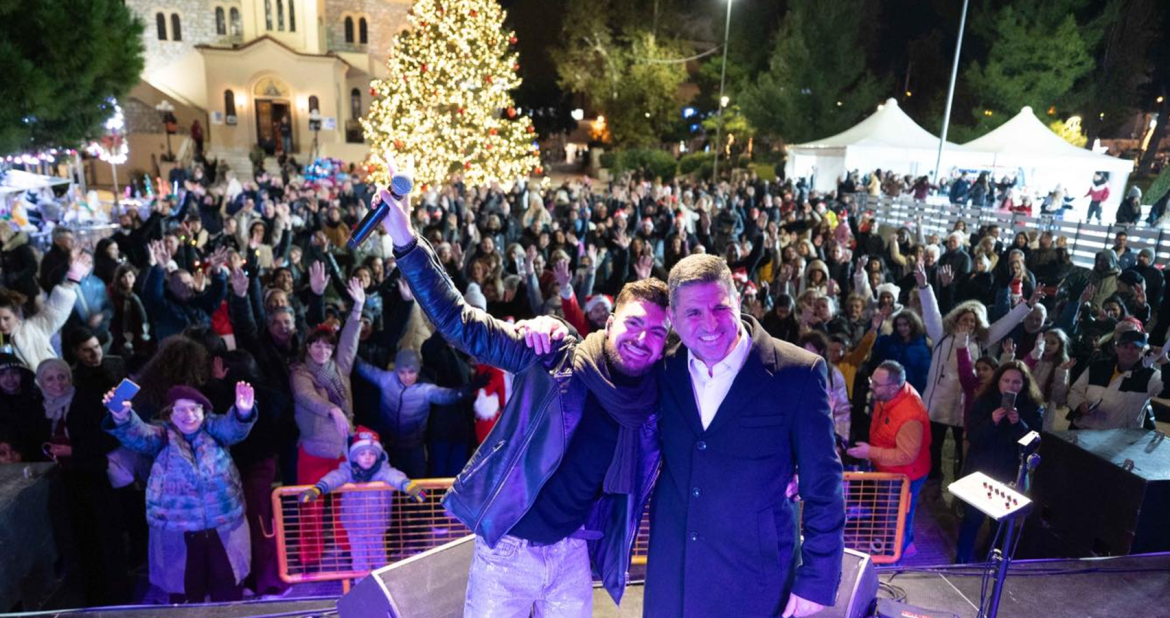 Η Αγία Παρασκευή «Πλημμύρισε» φως και προσφορά - Μια μαγική βραδιά με το Santa Run και τους Prestige