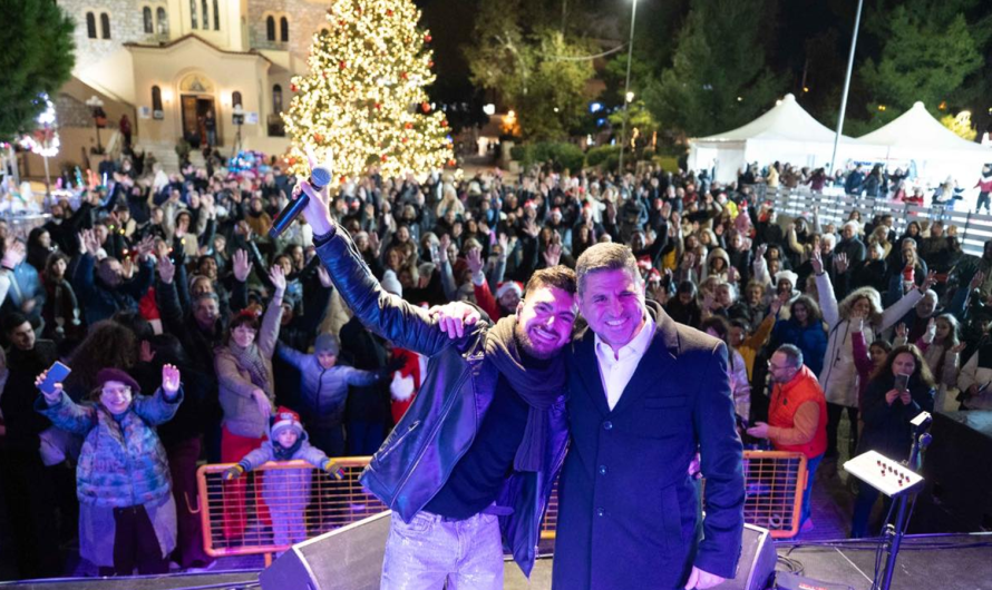 Η Αγία Παρασκευή «Πλημμύρισε» φως και προσφορά – Μια μαγική βραδιά με το Santa Run και τους Prestige