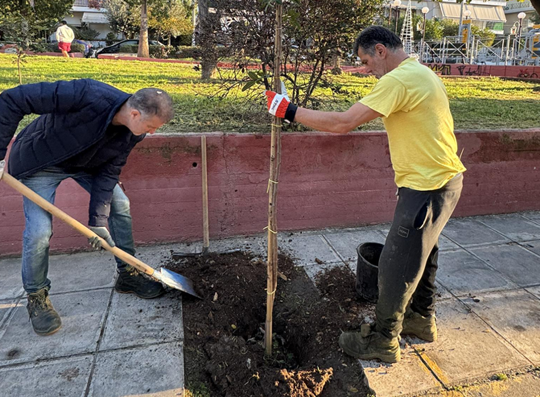 "Πράσινη Ανάπλαση στο Ηράκλειο Αττικής" Νέα Πνοή στην Πλατεία Μπομποτίνου