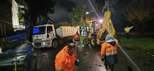 Ολοκληρώθηκε πριν λίγο η επιχείρηση κοπής και απομάκρυνσης του τεράστιου πεύκου που έπεσε το απόγευμα στην Παπανικολή Ολοκληρώθηκε πριν λίγο η επιχείρηση κοπής και απομάκρυνσης του τεράστιου πεύκου που έπεσε το απόγευμα στην Παπανικολή