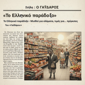 «Το Ελληνικό παράδοξο» Μισθοί για κλάματα, τιμές για... -πρίγκιπες  