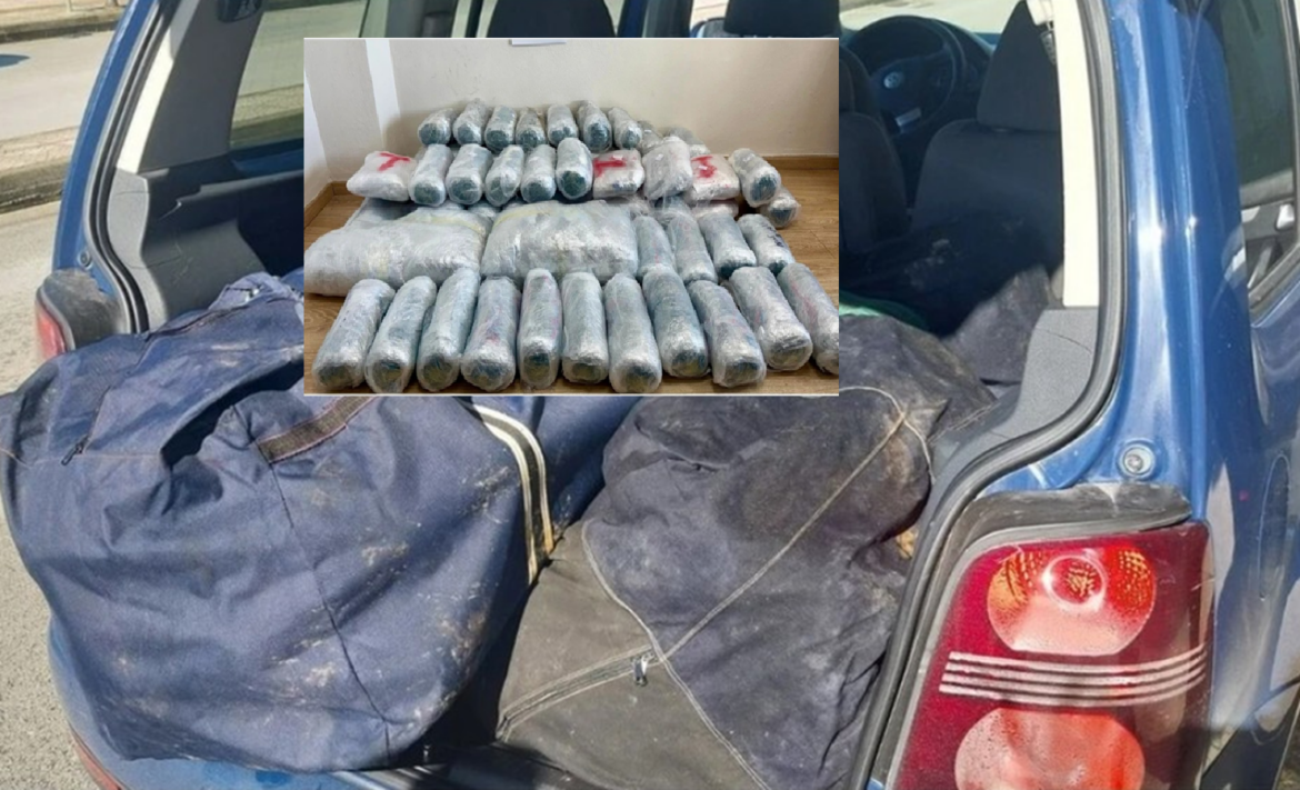 «Μπλόκο» της Δίωξης Ηγουμενίτσας σε μεγάλο φορτίο ναρκωτικών: Σταμάτησαν 75 κιλά κάνναβης στους Φιλιάτες