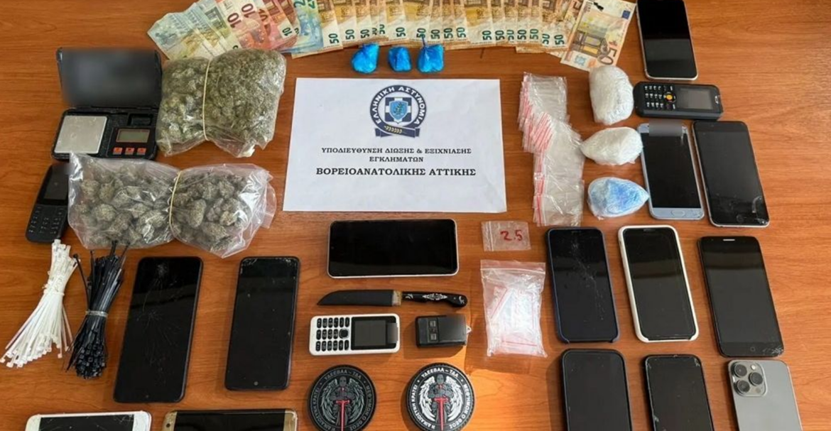 Τέλος στη Δράση Συμμορίας Ναρκωτικών σε Νέα Μάκρη και Μαραθώνα